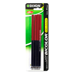 Lápiz Hexagonal Dixon Bicolor 4 piezas Lápiz Hexagonal Dixon Bicolor 4 piezas