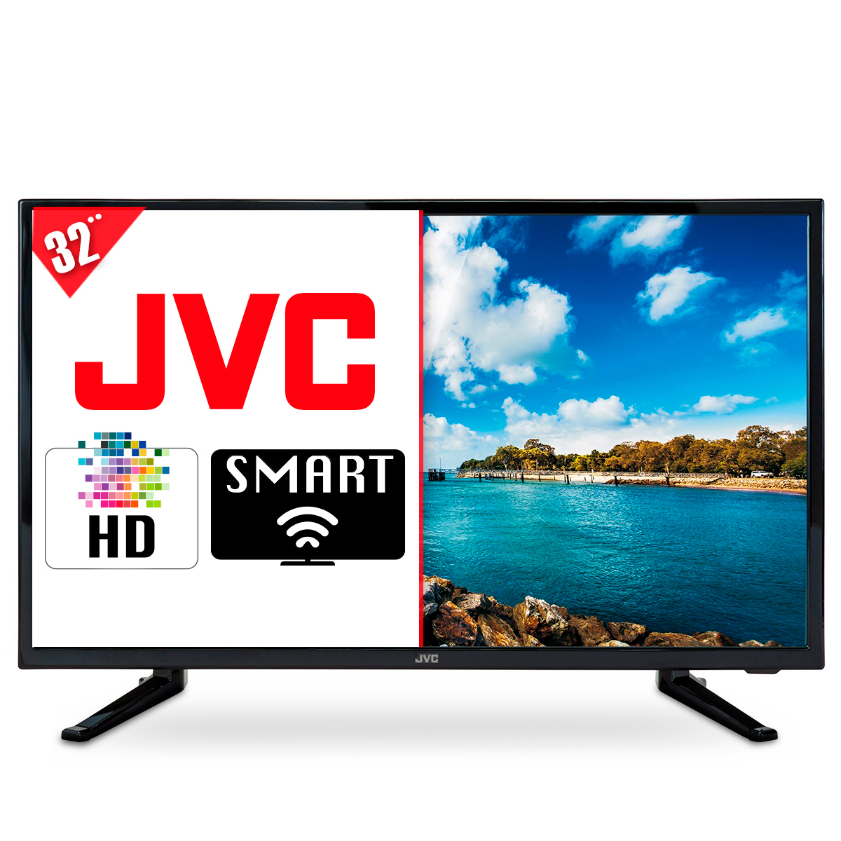 Pantalla JVC Smart TV 32 pulg. SI32HS HD Led HD