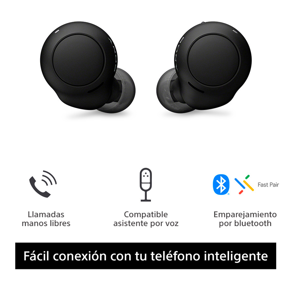 Audífonos Bluetooth Inalámbricos Sony WF-C500 In ear True Wireless Negro | Office  Depot Mexico