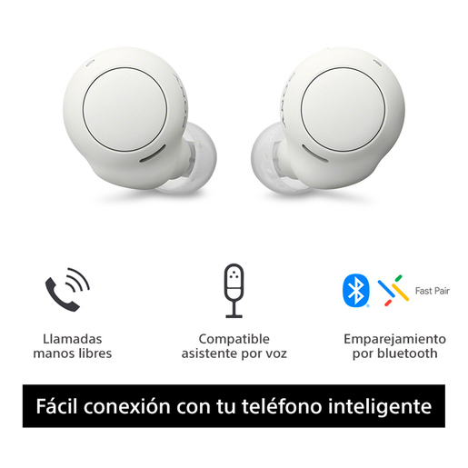 Audífonos Bluetooth Inalámbricos Sony WF-C500 / In ear / True Wireless / Blanco