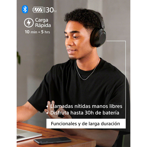 Audífonos de Diadema Bluetooth Sony WH-XB910N / On ear / Inalámbricos / Negro