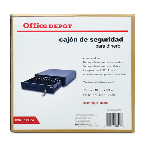 Caja para Dinero Office Depot G-4142