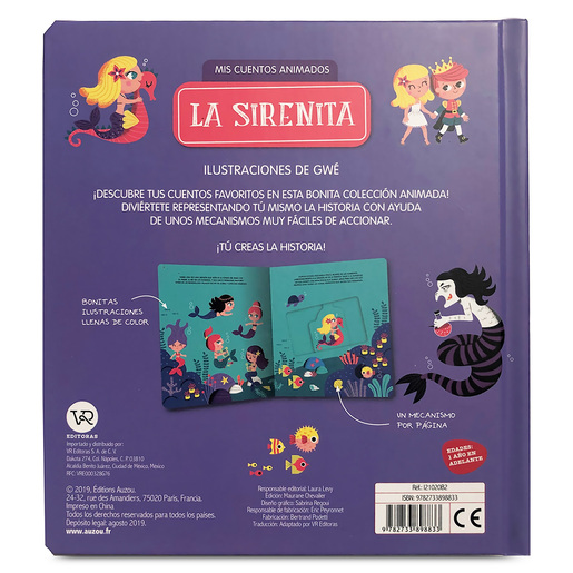 Libro Mis Cuentos Animados La Sirenita