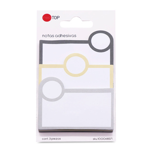 Notas Adhesivas Red Top Tonos Grises Notas Adhesivas Red Top Tonos Grises