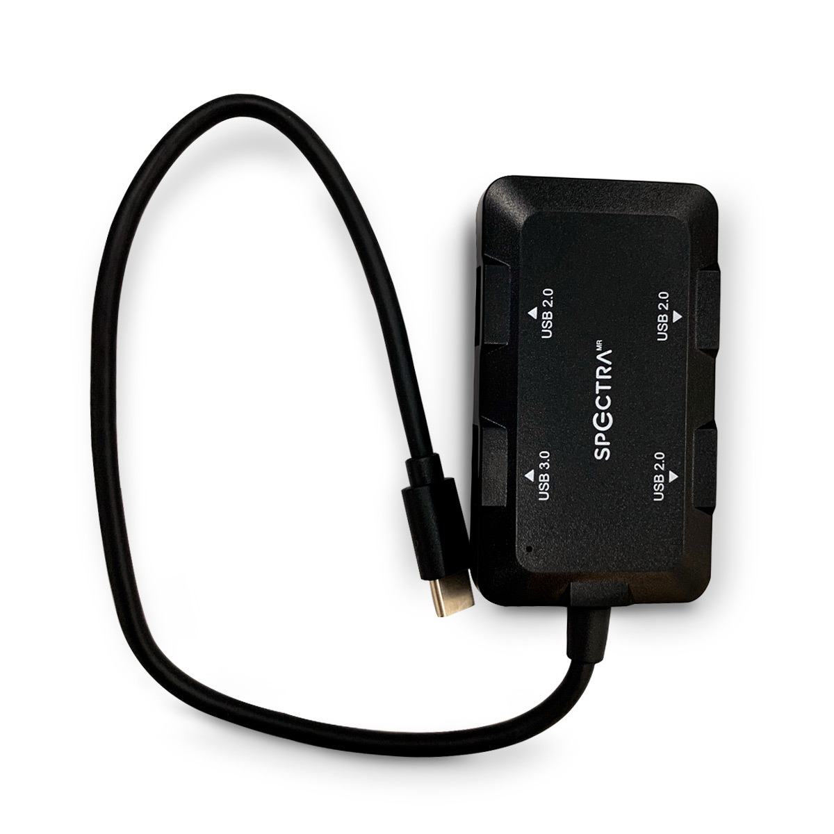 Spectrum 210 Usb Inop Adaptador HUB Spectra Tipo C 4 Puertos USB Negro | Office Depot Mexico