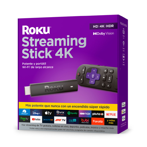 Roku Streaming Stick 4K HDMI UHD 4K Negro