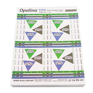 Papel Opalina APSA / 100 hojas / Carta / Blanco / 120 gr 