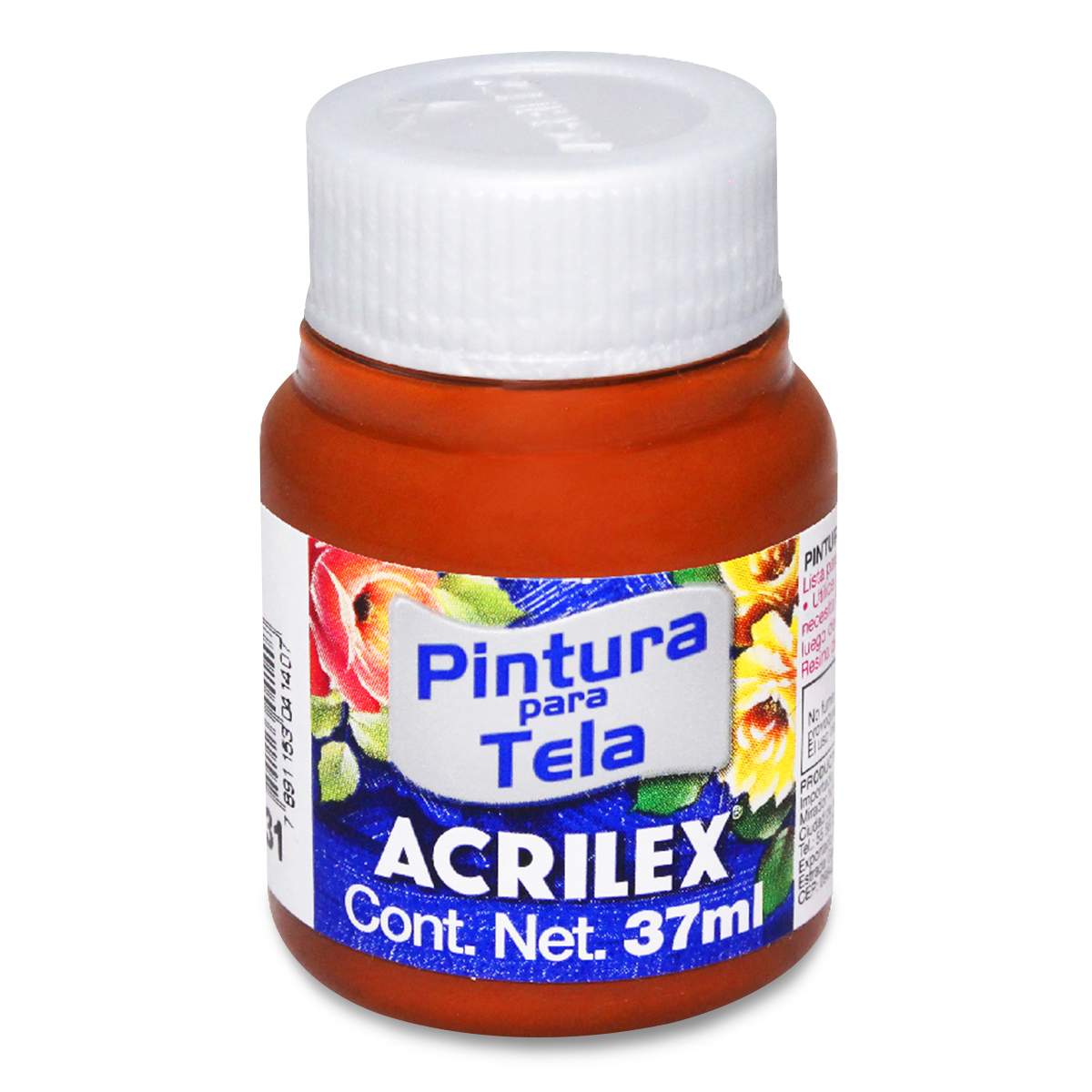 Pintura Textil Acrilex No.531 / Marrón / 1 pieza / 37 ml