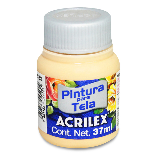 Pintura Textil Acrilex No.538 / Amarillo piel / 1 pieza / 37 ml