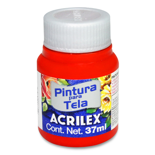 Pintura Textil Acrilex No.583 / Rojo tomate / 1 pieza / 37 ml