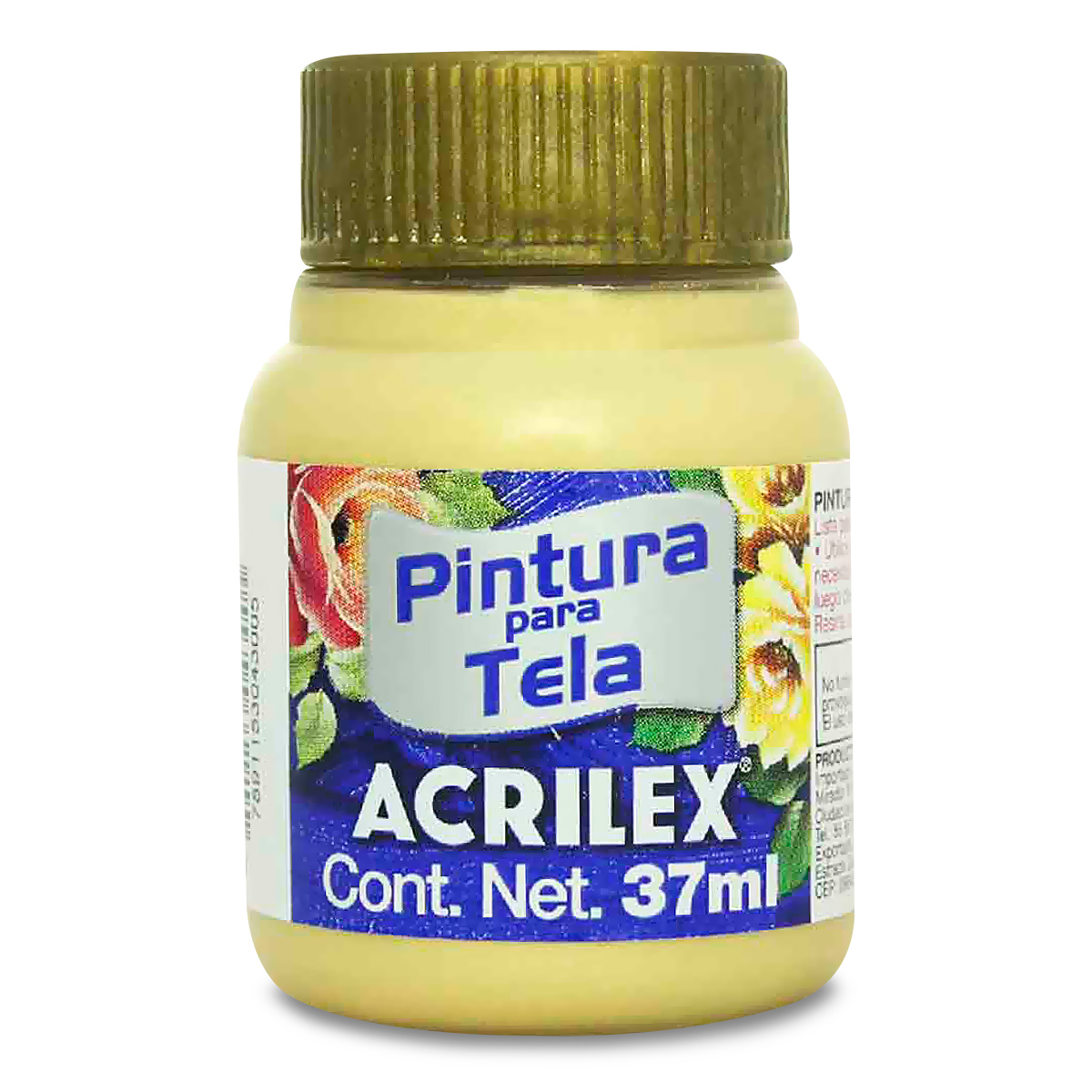 Pintura Textil Acrilex No.532 / Oro / 1 pieza / 37 ml