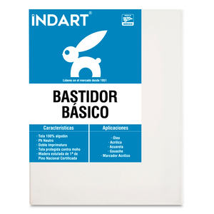 Bastidor Básico Indart Blanco 20 x 25 cm Bastidor Básico Indart Blanco 20 x 25 cm