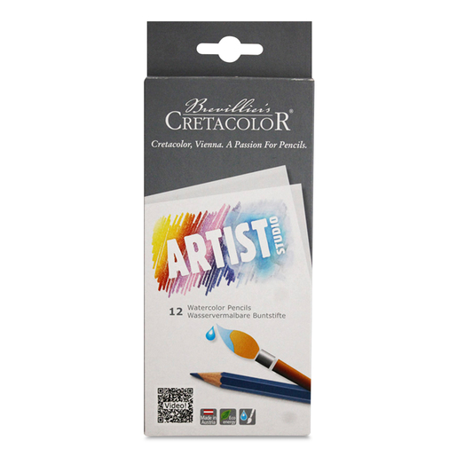 Lápices de Colores Acuarelables Hexagonales Cretacolor Artist Estudio 12 piezas | Office Depot colores acuarelables office depot