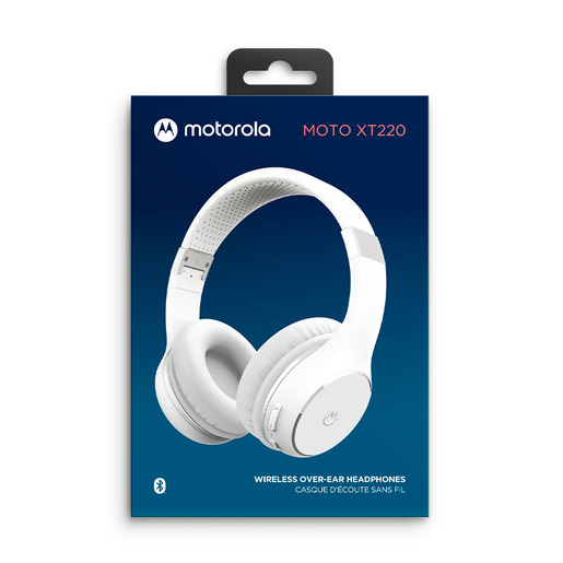 Audífonos Inalámbricos de Diadema Motorola Moto XT220 / On ear / Plug. 3.5 mm / Blanco 