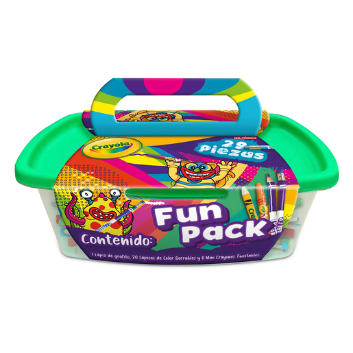 Set Fun Pack Crayola 686140 / 29 piezas / Contenido surtido 