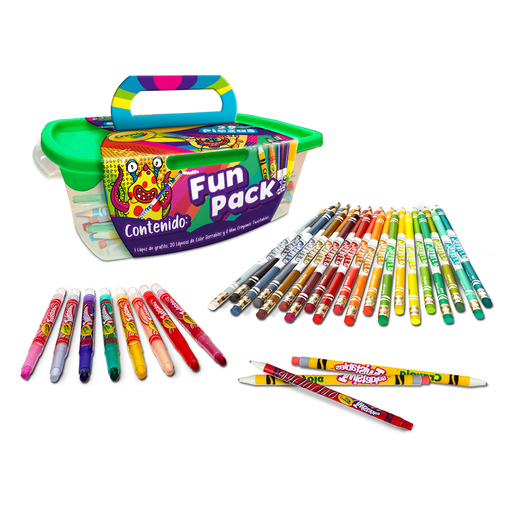 Set Fun Pack Crayola 686140 / 29 piezas / Contenido surtido 