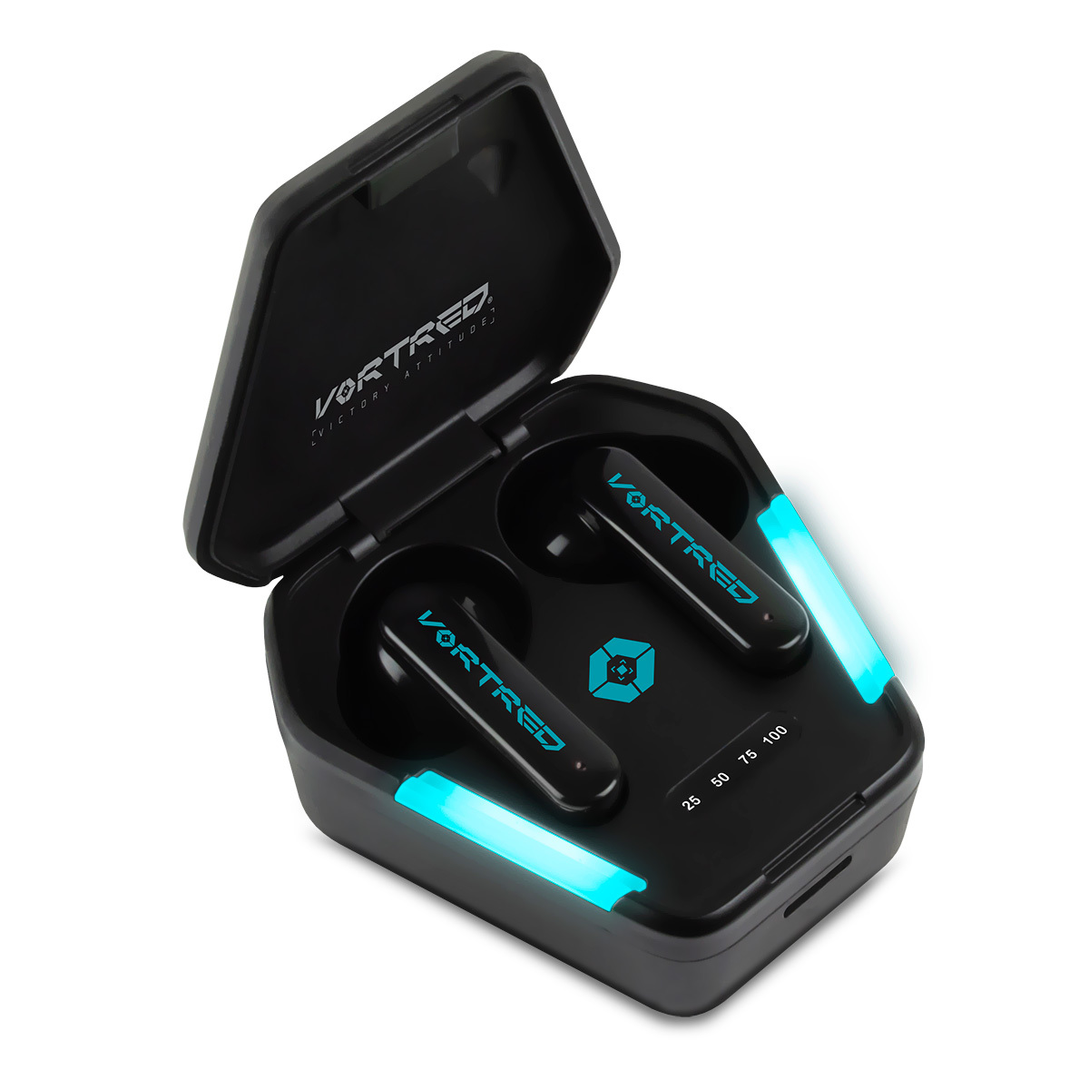 Audífonos Gamer Bluetooth Inalámbricos Vortred 930167 In ear True Wireless  Negro | Office Depot Mexico