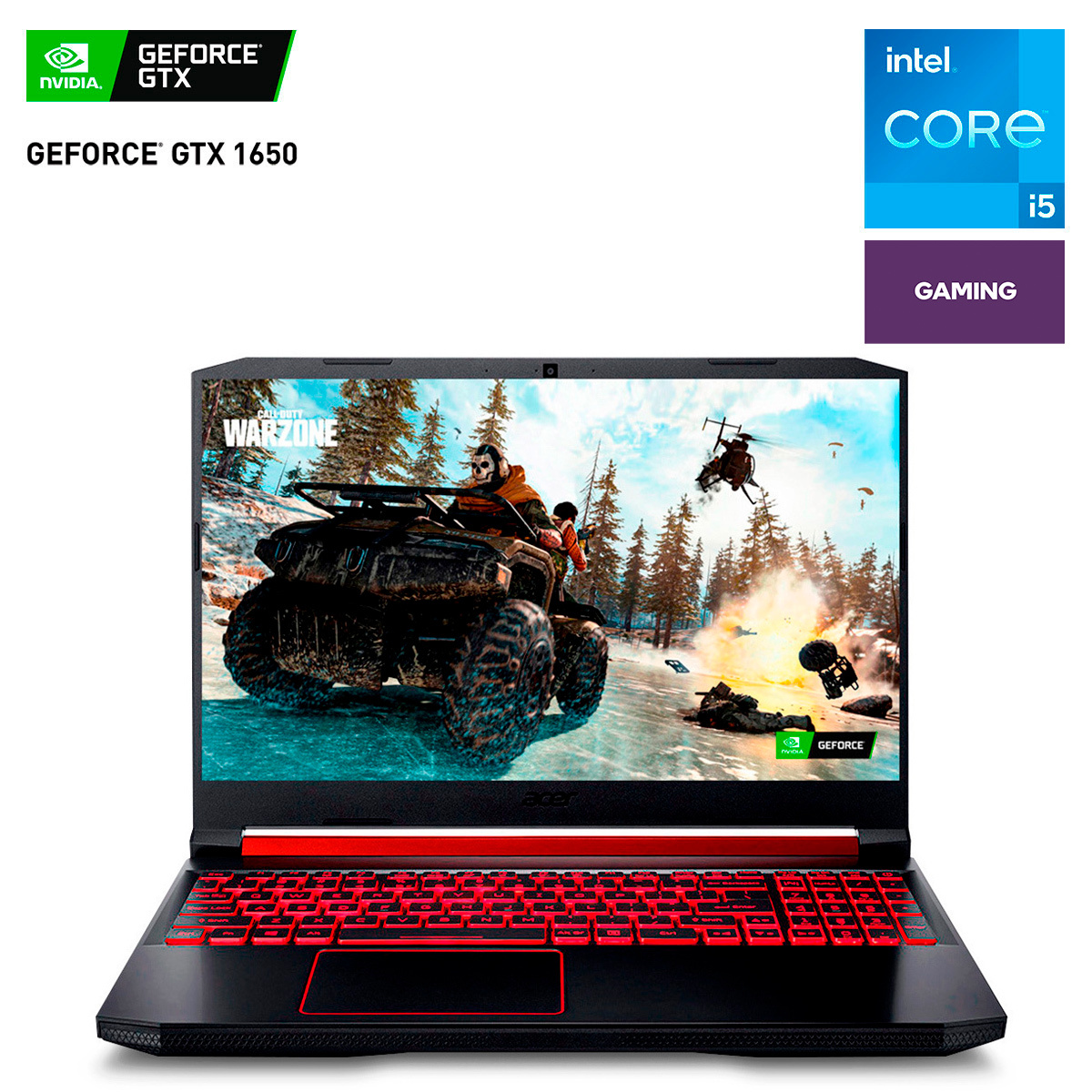 Laptop Gamer Acer Nitro 5 GeForce GTX 1650 Intel Core i5 15.6 pulg. 1tb 256gb SSD 8gb RAM