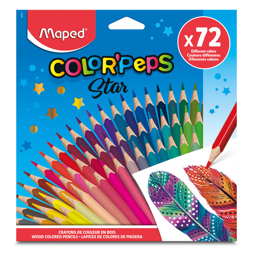 Lápices de Colores Maped Color Peps Star / 72 piezas 