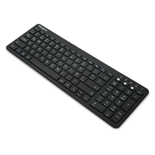 Teclado Inalámbrico Targus AKB863US Antimicrobiano / Bluetooth / Multidispositivo / Estándar / Español / Negro