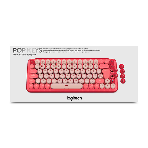 Teclado Inalámbrico Logitech POP Inglés Rosa