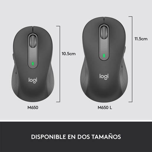 Mouse Inalámbrico Logitech Signature M650 Medium Gris