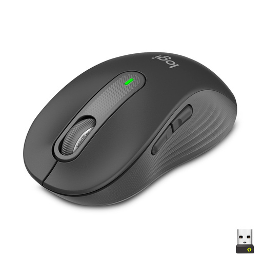 Mouse Inalámbrico Logitech Signature M650 Medium / Logi Bolt USB / Bluetooth / Gris / PC / Laptop / macOS / Chrome OS / Linux / iPadOS / Android
