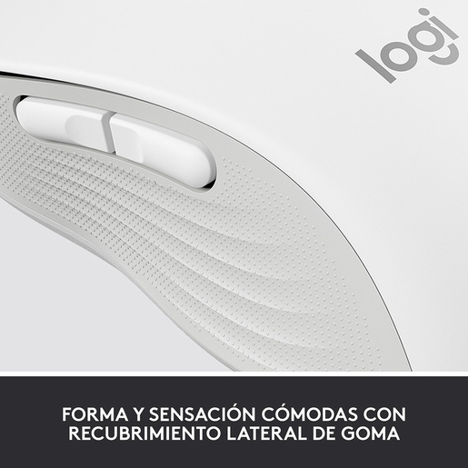 Mouse Inalámbrico Logitech Signature M650 Medium / Logi Bolt USB / Bluetooth / Blanco / PC / Laptop / macOS / Chrome OS / Linux / iPadOS / Android