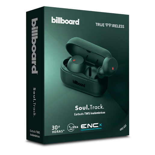 Audífonos Bluetooth Inalámbricos Billboard BB-E19801 In ear True Wireless  Verde | Office Depot Mexico