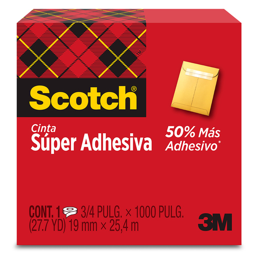 Cinta Adhesiva Scotch Transparente  19 mm x 25.4 m