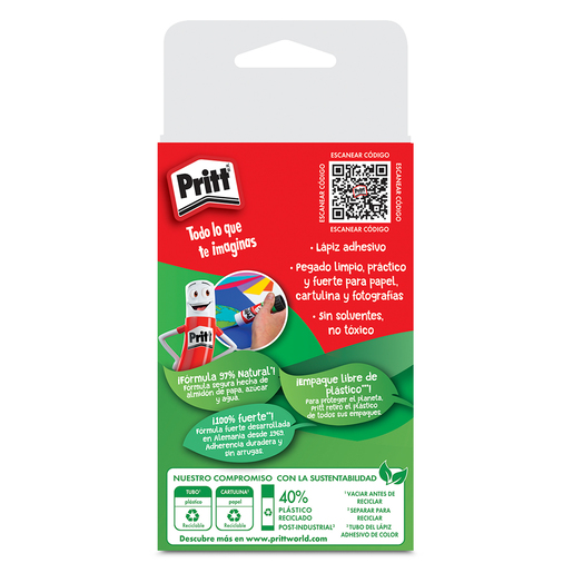 Lápiz Adhesivo Pritt 11g 3 piezas