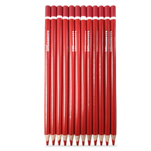 Lápiz Marcador Triangular Office Depot Rojo 12 piezas Lápiz Marcador Triangular Office Depot Rojo 12 piezas
