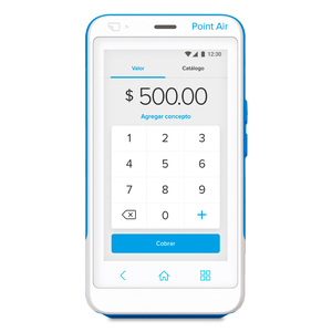 Lector de Tarjetas Bancarias Inalámbrico Mercado Pago Point Air / Azul con Blanco Lector de Tarjetas Bancarias Inalámbrico Mercado Pago Point Air / Azul con Blanco