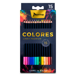 Lápices de Colores Norma Premium 15 piezas  Lápices de Colores Norma Premium 15 piezas