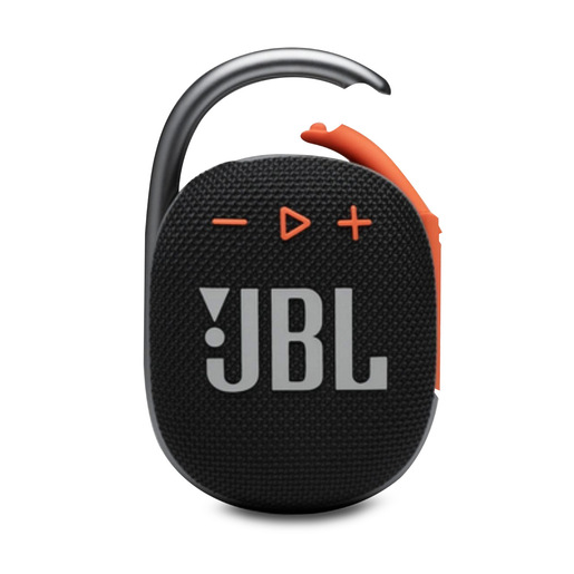 Bocina Bluetooth JBL Clip 4 Negro con naranja | Office Depot Mexico