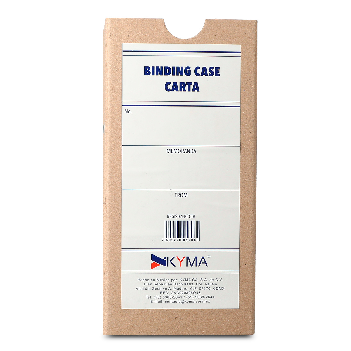 Registrador Armable Kyma Carta 50 hojas 12 piezas