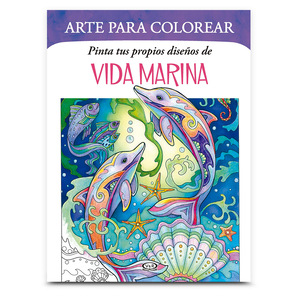 Libro para Colorear Vida Marina Marjorie Sarnat
