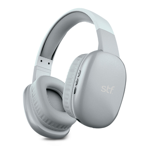 Audífonos de Diadema Bluetooth STF Aurum On ear Inalámbricos Entrada 3.5 mm Gris