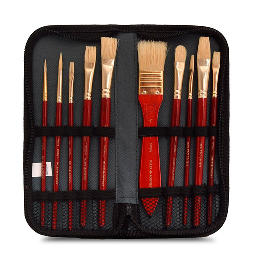 Estuche de Pinceles Sintéticos Daler Rowney 10 piezas