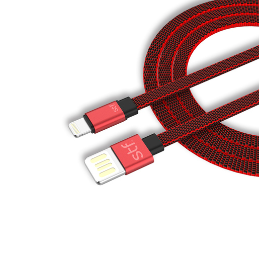Cable USB - Lightning Stuffactory A02886 / 1 metro / Rojo 