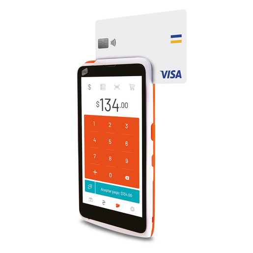 Lector de Tarjetas Bancarias Inalámbrico Clip Pro 2 / Bluetooth / WiFi / Naranja / 11.6 pulg. 