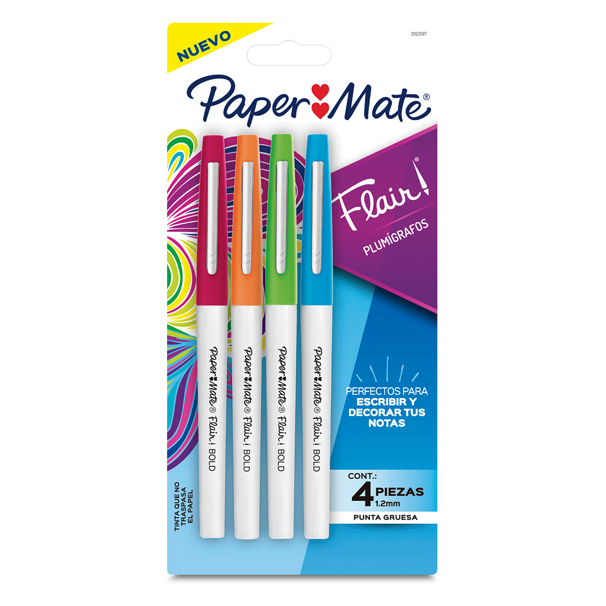 Boligrafo paper mate flair tropical bolsa 24 colores surt - Librería  Amarilla