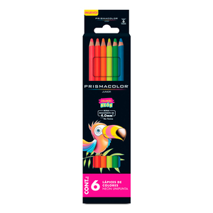 Lápices de Colores Neón Prismacolor Junior / 6 piezas / 4.0 mm Lápices de Colores Neón Prismacolor Junior / 6 piezas / 4.0 mm