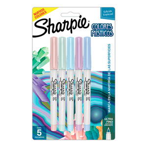Marcadores Permanentes Colores Místicos Sharpie Punta Extra Fina 5 piezas Marcadores Permanentes Colores Místicos Sharpie Punta Extra Fina 5 piezas
