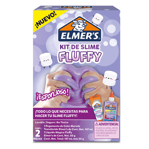 Kit de Slime Elmers Fluffy Esponjoso 2 pieza 147ml más 50 g | Office Depot  Mexico