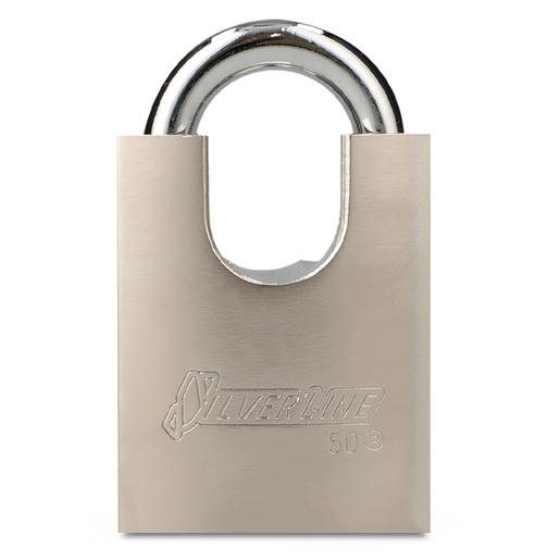 Candado de Máxima Seguridad Silverline / Acero / 50 mm / Plata