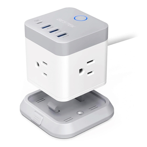 Supresor de Picos 3 en 1 Bestek 3003 / 3 contactos / 3 USB / 1875W / Blanco Supresor de Picos 3 en 1 Bestek 3003 / 3 contactos / 3 USB / 1875W / Blanco