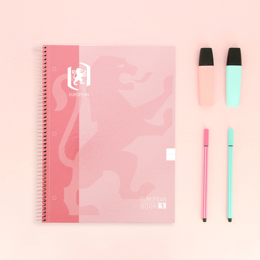 Cuaderno Profesional European Raya Flamingo 80 hojas