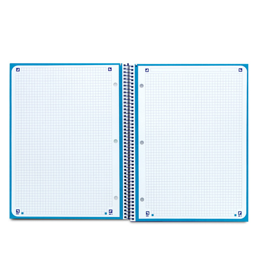 Cuaderno Profesional European Cuadro Chico Azul 80 hojas