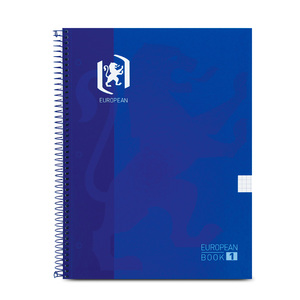 Cuaderno Profesional European Cuadro Chico Azul 80 hojas